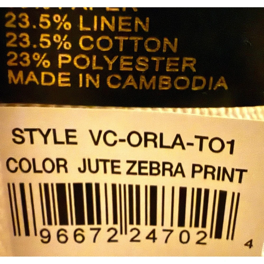 Vince Camuto Orla Tote Handbag Jute Zebra NWOT Hand Crocheted Purse